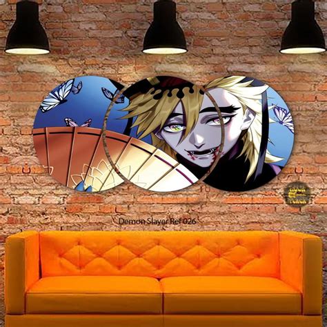 Quadro Decorativo Artesanal Anime Demon Slayer 1 33x61cm Elo7