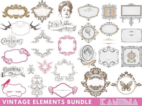 Vintage Frames Svg Classic Frames Svg Frame Template Baroque Svg Frames ...