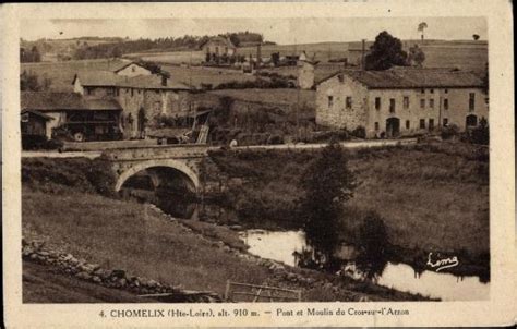 Ansichtskarte Postkarte Chomelix Haute Loire Pont Et Moulin Du Cros