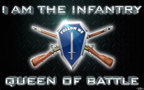 Hd Wallpaper Follow Me I Am The Infantry Queen Of Battle Fort