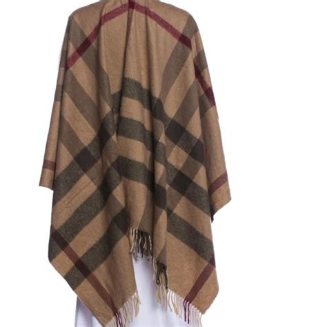 Burberry Accessories Burberry Merino Wool Poncho Cape One Size Fits