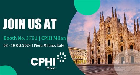 Cphi Milan Booth F In October