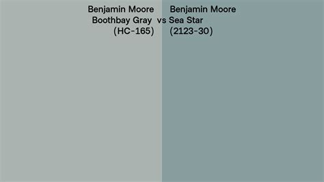 Benjamin Moore Boothbay Gray Vs Sea Star Side By Side Comparison