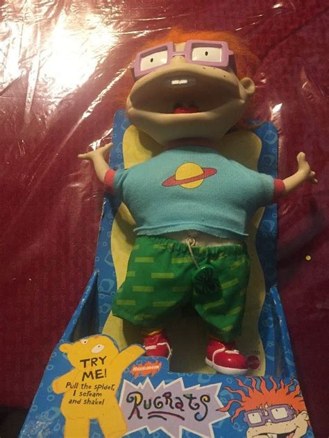 Rugrats Scared Chuckie Finster Doll Toy Vintage Free Shipping | #1837200157