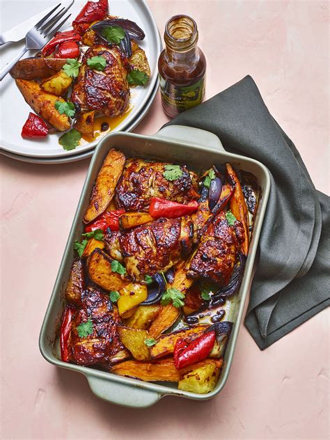 Caribbean Chicken And Sweet Potato Traybake · Levi Roots