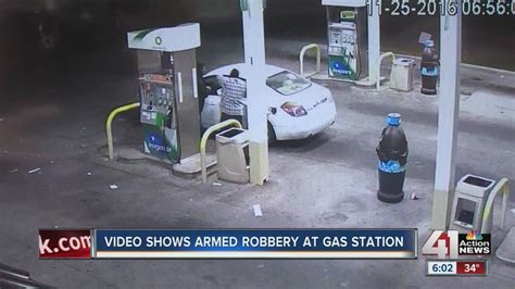 Video Shows Armed Robbery At Gas Station Youtube