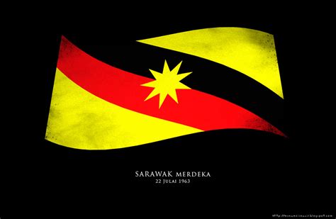 Sarawak Flag Bendera Negeri Bendera State Flag Jalur Gemilang ...