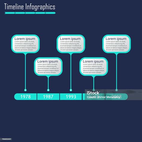 Vetores De Modelo De Infográficos Da Linha Do Tempo Elementos De Design