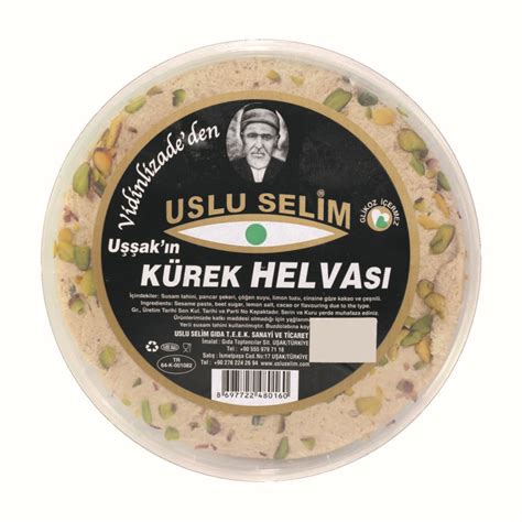 Uslu Selim Antep Fıstıklı Tahin Helvası 500 Gr