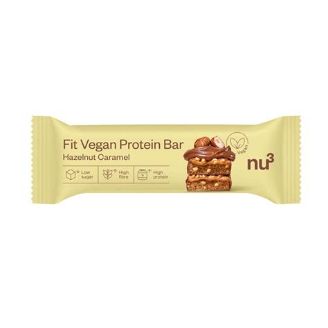 Nu3 Fit Vegan Protein Bar Hazelnut Caramel 50 G Shop Apotheke