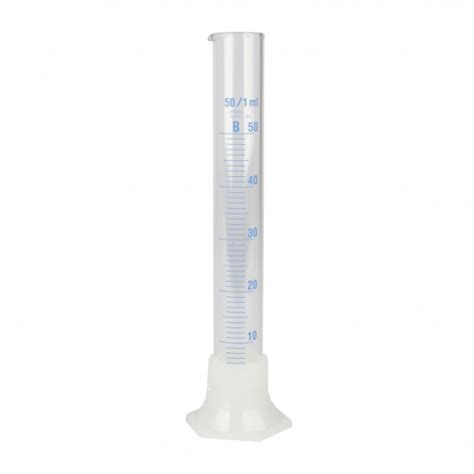 Eprouvette graduée en verre 250 ml pied en plastique