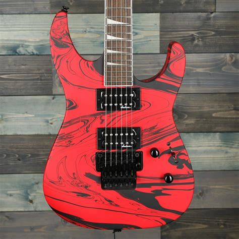 Jackson X Series Soloist SLX DX Swirl Satin Red Swirl Electric Guitar