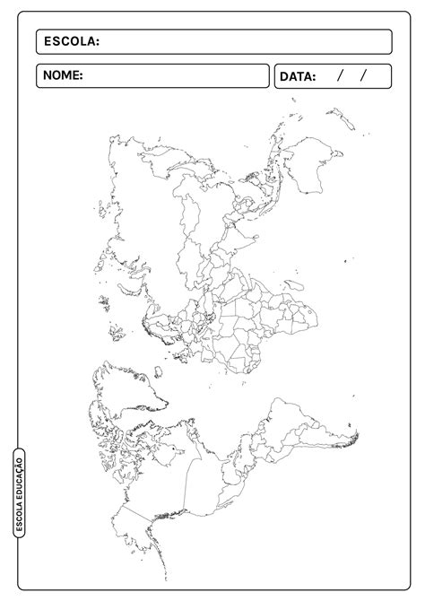 20 Mapas Mundi Preto E Branco Para Imprimir E Colorir 54590 Hot Sex