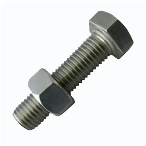 Hexagonal Mm Stainless Steel Hex Nut Bolt M Mm At Rs Piece