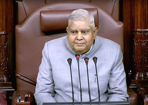 Rajya Sabha Chairman Jagdeep Dhankhar On The Second Day Of The Winter