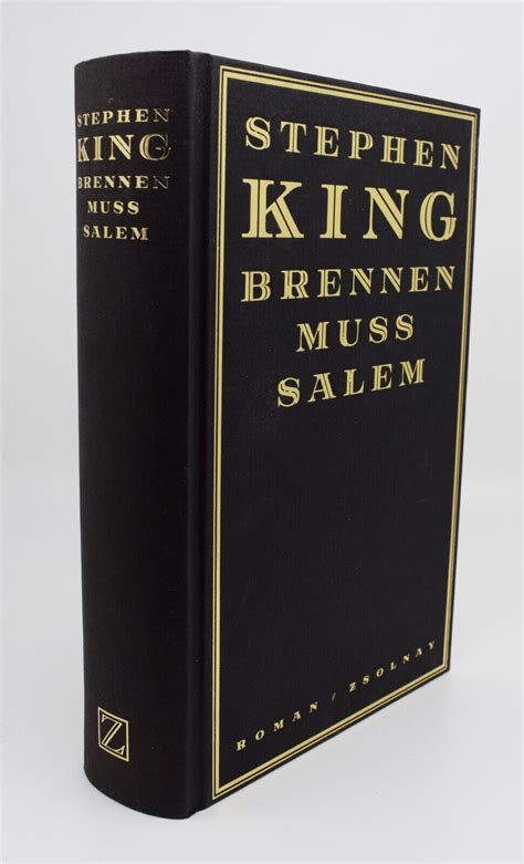 Stephen King Brennen Muss Salem Neuauflage Luxusedition Zsolnay