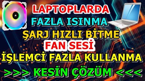 LAPTOP GÜÇ AYARLARI FAZLA ISINMA VE FAN SORUNU ÇÖZÜMÜ YouTube