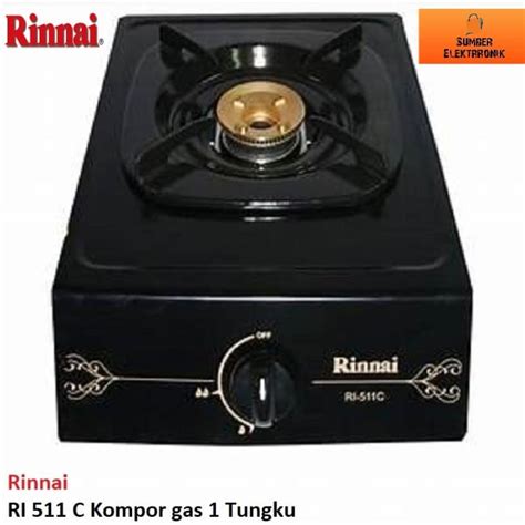 Jual Kompor Gas 1 Tungku Rinnai RI 511C 511 C RI511C Gas Stove