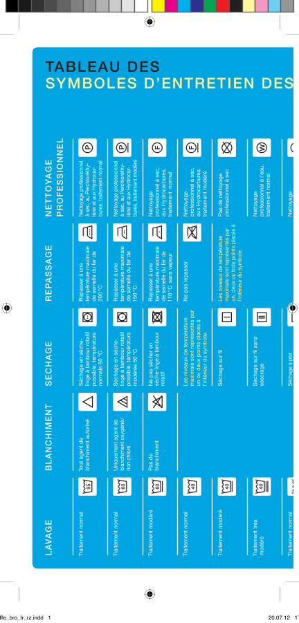 Pdf Tableau Des Symboles Dentretien Des Textiles Grand Public Gin
