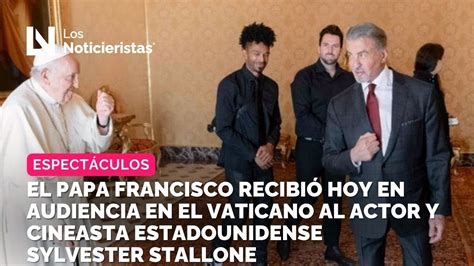 El papa Francisco recibió hoy en audiencia en el Vaticano al actor