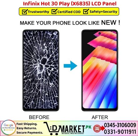 Infinix Hot Play X LCD Panel Unit Combo Exclusive