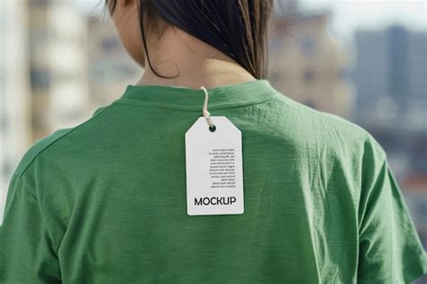 Premium Psd Clothing Label Mockup Design