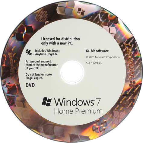 Microsoft Windows 7 Home Premium 64 Bit OEM DVD GFC 00599