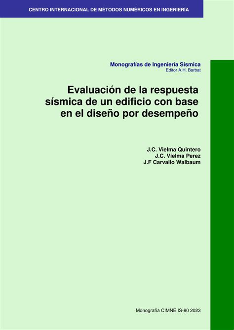 PDF Evaluación de la respuesta sísmica de un edificio con base en el