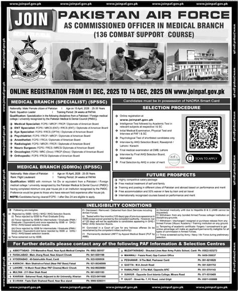 join pakistan air force  commissioned officer