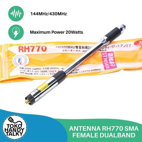 Jual Antenna Handy Talky Rh Sma Female Dualband New Di Seller