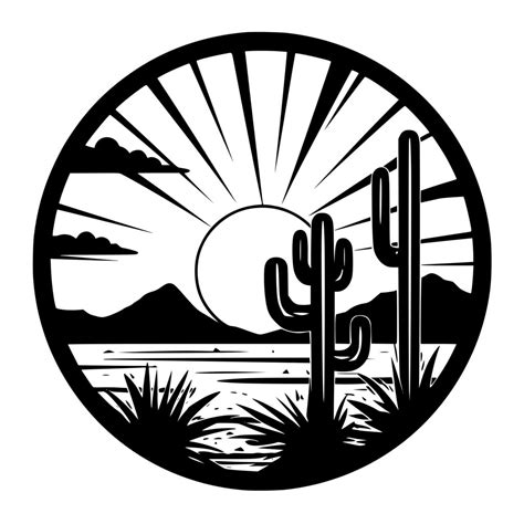 Desert Sunset Svg Image For Cricut Silhouette Laser Machines