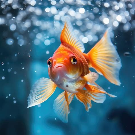 Premium AI Image | Gold fish in the aquarium