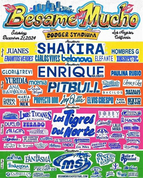 Besame Mucho Festival 2024 Lineup Dael Mickie