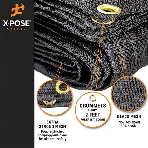 Buy Xpose Safety Heavy Duty Mesh Tarp X Multipurpose Black