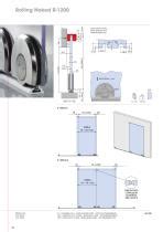 Sistema Scorrevole Per Porta ROLLING NAKED R 1200 METALGLAS Per