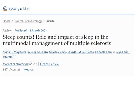 Il Sonno Conta Ruolo E Impatto Del Sonno Nella Gestione Multimodale