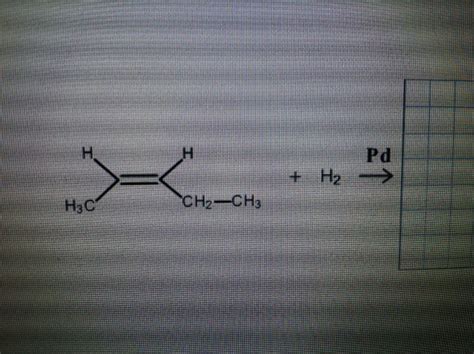 Solved Draw The Product Of The Hydrogenation Of Cis 2 Pen