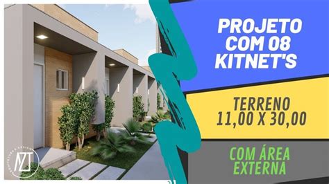 Projeto De Kitnets Rea Externa Investimento Em Terreno