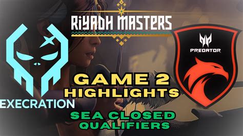 Tnc Vs Execration Game Highlights Riyadh Masters Open Qualifiers