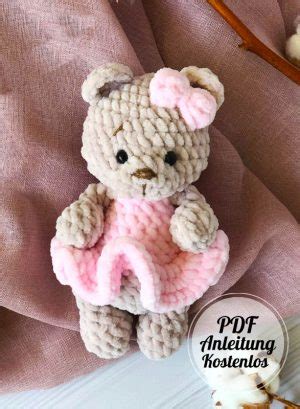 Teddyb R Im Kleid Ella Amigurumi Anleitung Pdf Kostenlos