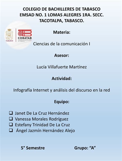 Internet y análisis del discurso en la red COLEGIO DE BACHILLERES DE