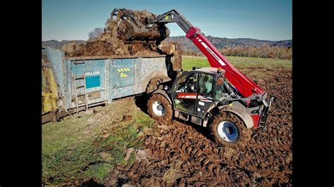 Nouveau Télescopique MASSEY FERGUSON en pleine action au fumier YouTube