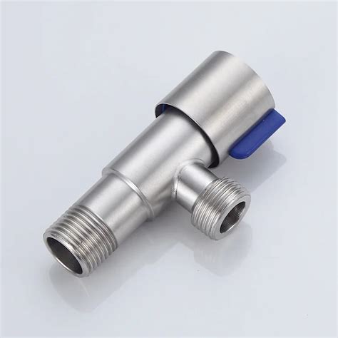 Factory 304 Stainless Steel Triangle Valve Hot Cold Water Angle Valve G1 2 Stop Valve Buy