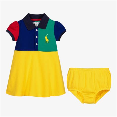 Ralph Lauren - Yellow Polo Shirt Dress Set | Childrensalon Outlet