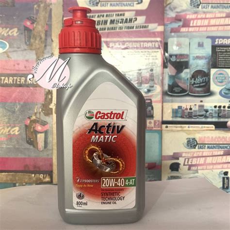 Jual Oli Castrol Activ Matic 4t 20w 40 08l 800ml Indonesiashopee