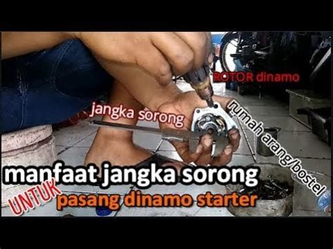 Cara Mudah Ganti Arang Dinamo Starter Motor Honda Menggunakan JANGKA