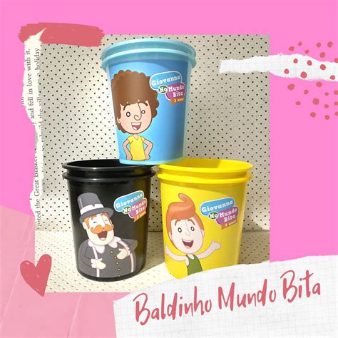 Baldinho Mundo Bita Elo7 Produtos Especiais