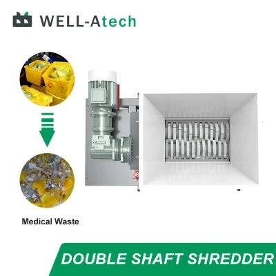 Buy Hard Disk Double Shaft Shredding Machine Industrial Pet Bottle