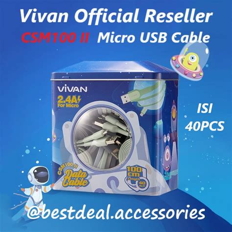 Jual Vivan Csm S Micro Usb Cm Data Cable Kabel Data Original