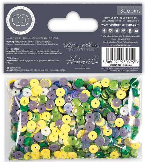 Craft Consortium Wildflower Meadow Special Edition Sequins CCSQN008